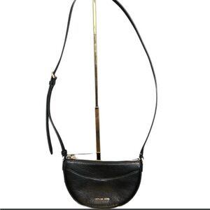 Black Leather Crossbody Bag